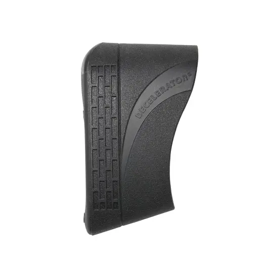 Nasuwana stopka wykonana z nowoczesnego materiału Decelerator z opatentowaną wkładką Pachamayr Speed-Mount zapewniającą maksymalną kontrolę odrzutu. Wymiary (s x w): 3,8-4,1 x 12,1-12,4 cm.